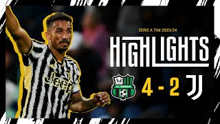 Highlights Sassuolo 4  2 Juventus [upl. by Ntsuj]