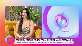 Previziuni astrale pentru prima jumătate a lunii februarie [upl. by Arednaxela]