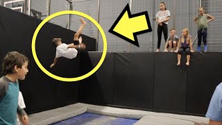 😂FUNNY TRAMPOLINE PARK FAILS 😱 [upl. by Maletta]