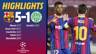 HIGHLIGHTS amp REACTION  Barça 51 Ferencváros [upl. by Jennie]