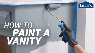 How to Paint a Vanity  Easy Bathroom Updates [upl. by Allerus]