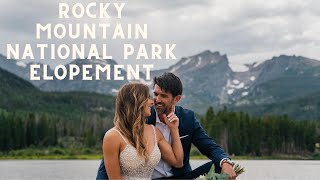 Eloping in Rocky Mountain National Park  Colorado Elopement Videographer [upl. by Ettevroc]