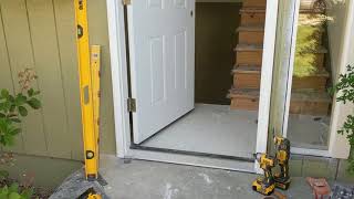 Jeld Wen Front Door Installation  Really crappy products and craftsmanship PART 1 [upl. by Ialocin719]