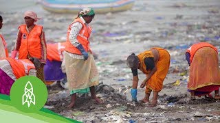 The Man Clearing 9000 Tons of Trash From Mumbai’s Beaches [upl. by Acimahs506]