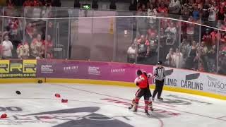 Fight at Sheffield Steelers V Nottingham Panthers [upl. by Blinny]