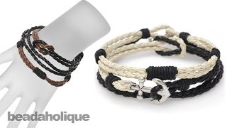 Instructions for the Braided Faux Leather Bracelet Trio Kit [upl. by Cullie44]