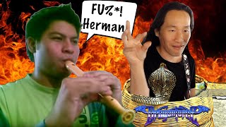 DragonForce Reaction Insane Flute Cover of Through the Fire and Flames  Herman Li Reacts on Twitch [upl. by Emerson]