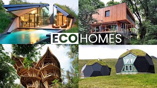 10 EcoFriendly and Sustainable Houses  Green Building Design [upl. by Sesom]