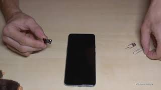 OnePlus Nord How to insert the SIM card Installation of the nano SIM cards Tutorial [upl. by Avlasor]