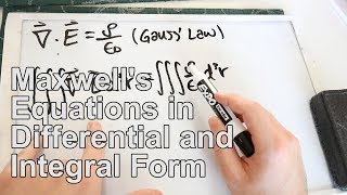 Converting Maxwells Equations from Differential to Integral Form [upl. by Greggory]