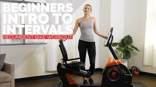 20 Min Beginners Intro to Recumbent Bike Intervals Workout [upl. by Dari]