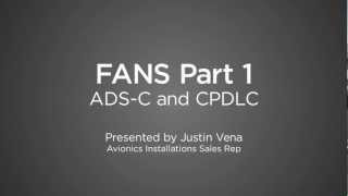 ADSC amp CPDLC FANS pt 1 [upl. by Araf]