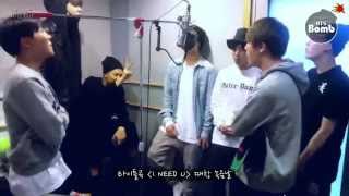 BANGTAN BOMB Recording I NEED U chorus in BTS choir  BTS 방탄소년단 [upl. by Licha]