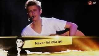 Justin Bieber  Never let you go acoustic in Mexico 2012 [upl. by Aihsot337]