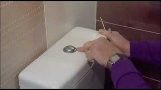 How to fix water running into a pan from a push button cistern [upl. by Christianity]