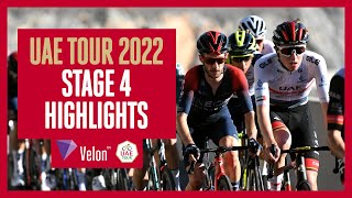 UAE Tour 2022 Stage 4 Highlights [upl. by Horsey]