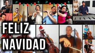 FELIZ NAVIDAD  Instrumental  Jose Feliciano  Virtual Orchestra [upl. by Ahseuqal]