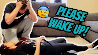 FAINTING PRANK ON BOYFRIEND CUTE REACTION [upl. by Avruch]