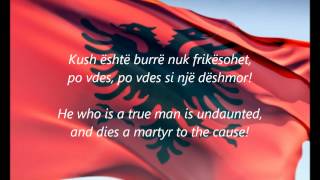 Albanian National Anthem  quotHymni I Flamuritquot SQEN [upl. by Gelasias]