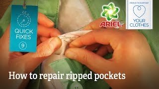 Quick fixes How to repair ripped pockets [upl. by Rebe]