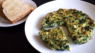 SpinachPalak Omelette Healthy Breakfast Recipe [upl. by Uht13]