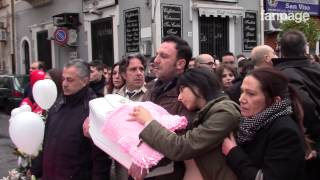 I funerali di Nicole corteo funebre tra musica e commozione [upl. by Timrek]