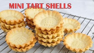 HOW TO MAKE MINI TART SHELLS [upl. by Adleremse]