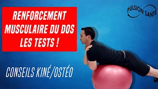 EXERCICES DE RENFORCEMENT MUSCULAIRE DU DOS  LÉVALUATION PARTIE 1 [upl. by Rasla483]