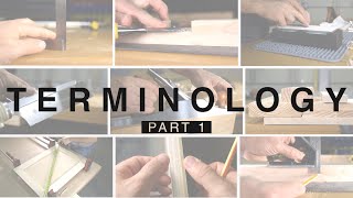 Beginner Woodworking and Carpentry Terminology Part 1 [upl. by Droffats]