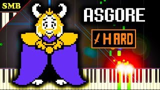 UNDERTALE  ASGORE  Piano Tutorial [upl. by Uyerta]