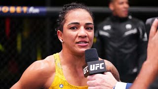 Viviane Araujo Octagon Interview  UFC Vegas 81 [upl. by Leumhs278]