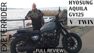 Hyosung Aqullia GV125 VTwin Full Review [upl. by Nayr]