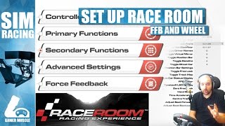 HOW TO SET UP WHEEL AND FFB IN RACE ROOM RACING EXPERIENCE [upl. by Hayidah987]