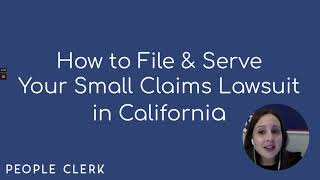 How to Sue in California Small Claims Court [upl. by Arramas238]