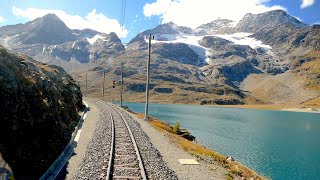 ★ Cab ride 🇨🇭St Moritz  🇮🇹Tirano Bernina pass Switzerland to Italy 102019 [upl. by Hildebrandt131]