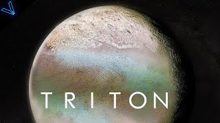 Triton Neptunes Backwards Moon Was Once A Dwarf Planet Larger Than Pluto [upl. by Ardnasyl213]