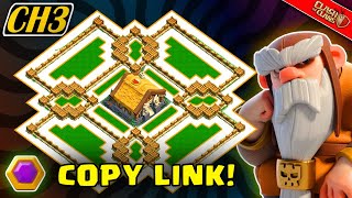 COC Best New Capital Hall 3 Base LayouT COPY LINK  Capital Peak CH3 Base Clan Capital Base [upl. by Hayyikaz854]