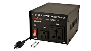 110 to 220 StepUp transformer Review [upl. by Eldnek725]