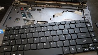 How to install Fix Repair Replace Keyboard on Acer Aspire Laptop 5349 5517 4520 5253 5532 5251 5536 [upl. by Socin445]