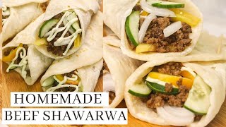 Homemade Beef Shawarma With Garlic Mayo Sauce  Pinoy Recipe [upl. by Eel745]