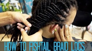 How to do a Fishtail Braid on LOCS [upl. by Celka]