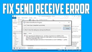 How to Fix Outlook Send Receive Error Solved [upl. by Yelrihs273]