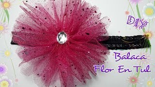 🌺 DIY Balaca FLOR En TUL  Mariu Belo [upl. by Eiramnaej]