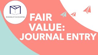 Fair Value Option Journal Entries with Example [upl. by Frolick]