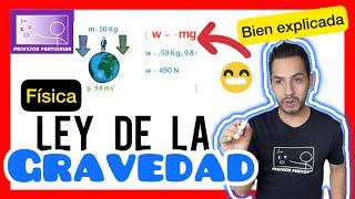 ✅LEY de GRAVITACIÓN UNIVERSAL 𝘼𝙥𝙧𝙚𝙣𝙙𝙚 𝙚𝙣 5 𝙢𝙞𝙣𝙪𝙩𝙤𝙨 😎​🫵​💯​ Física [upl. by Cartie196]