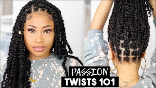 EASY amp NEAT PASSION TWISTS rubber band method [upl. by Eanyl]