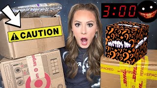 OPENING MYSTERY HALLOWEEN PACKAGES AT 3 AM 👻🤫 HOUR LONG SPECIAL [upl. by Aihtnis]