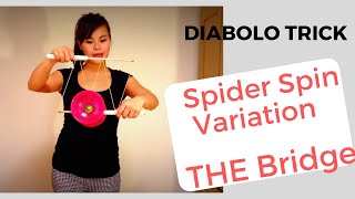 diabolo tricks for beginners Spider Spin Variation and Bridge [upl. by Liagaba]