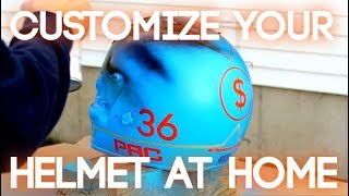 How To Spray Paint Your Helmet At Home [upl. by Araed516]