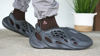 Adidas YEEZY Foam Runner ONYX REVIEW amp On Feet [upl. by Nnael]